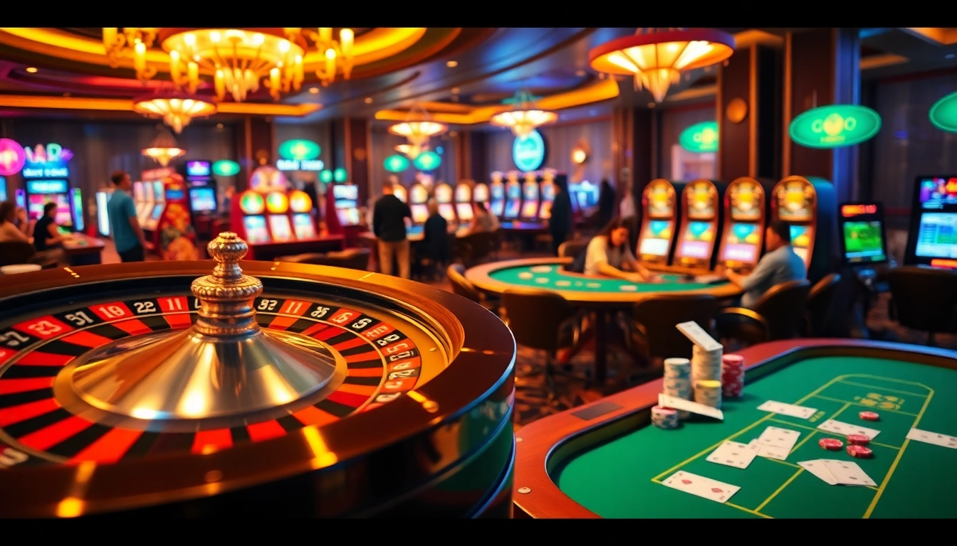 Experience the thrill of the casino with trang chủ 789f, featuring poker tables, vibrant slot machines, and live betting action.
